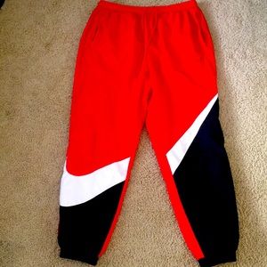 Nike HBR Windbreaker Track Pants Red Men’s XL